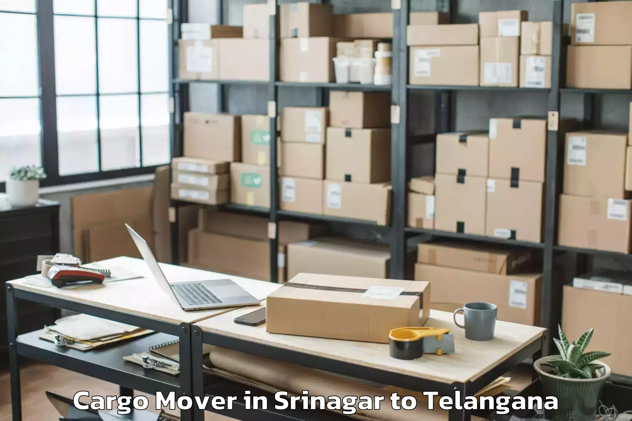 Book Srinagar to Osmania University Hyderabad Cargo Mover Online